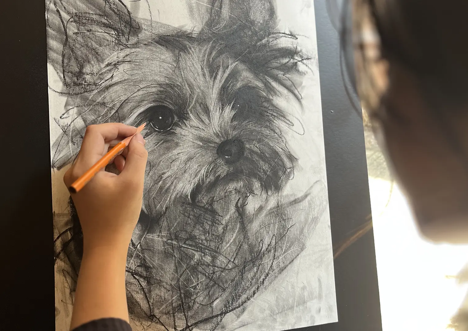 心をこめて描くイメージ