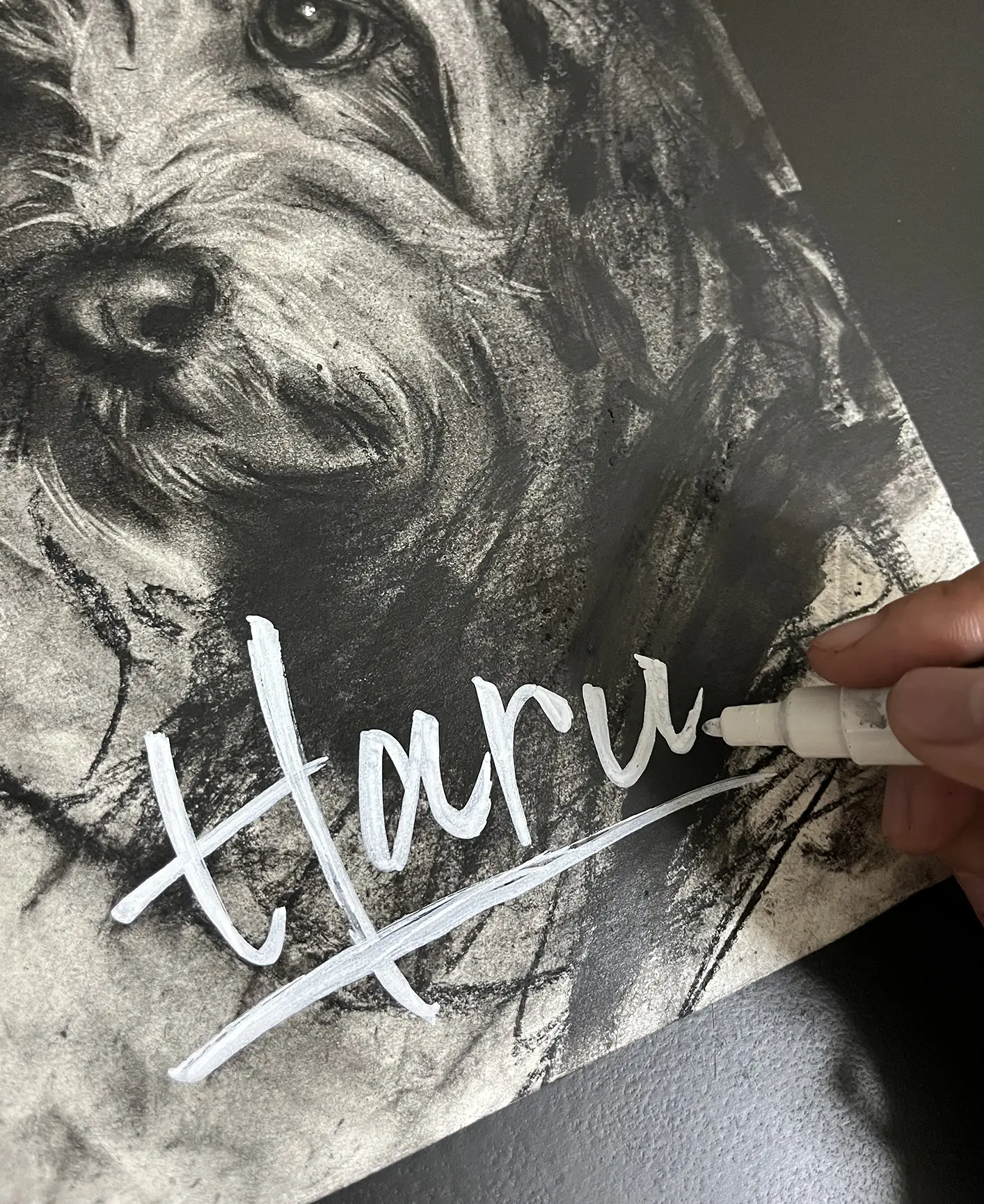 愛犬のネーム入れイメージ